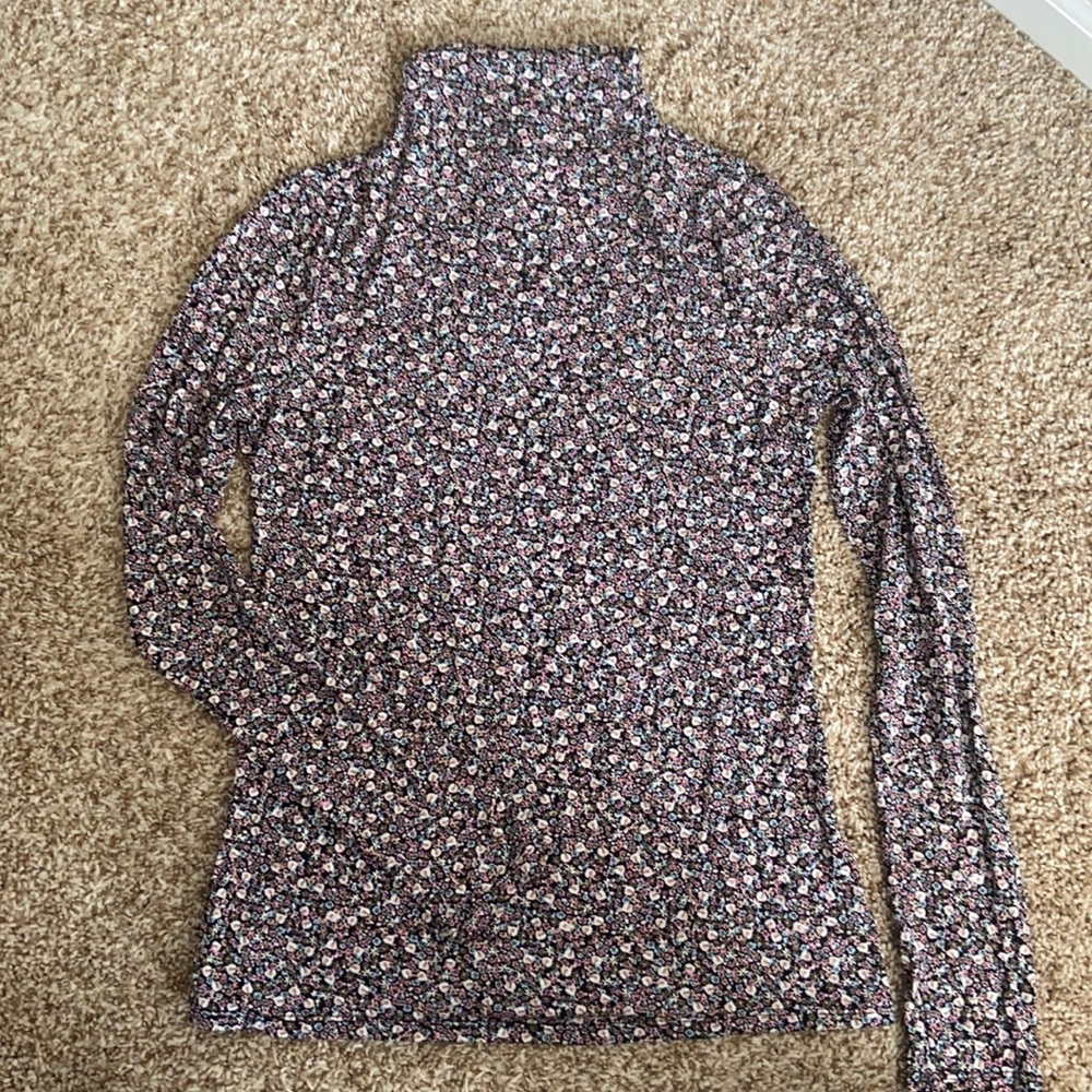 H&M Floral Long-sleeve Top